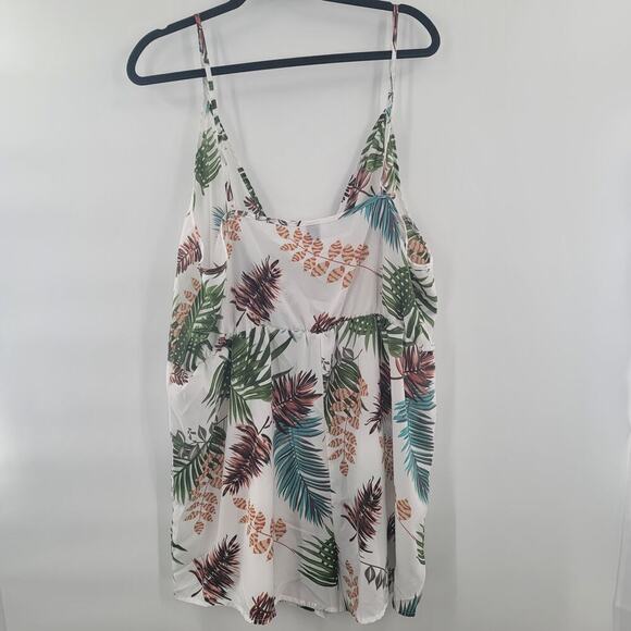Shein Curve Tropical Sleeveless Romper Size 4XL Plus Size - Picture 2 of 5